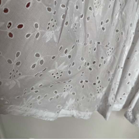 FRENCH CONNECTION BRODERIE EYELET WHITE TOP - Picture 5 of 10